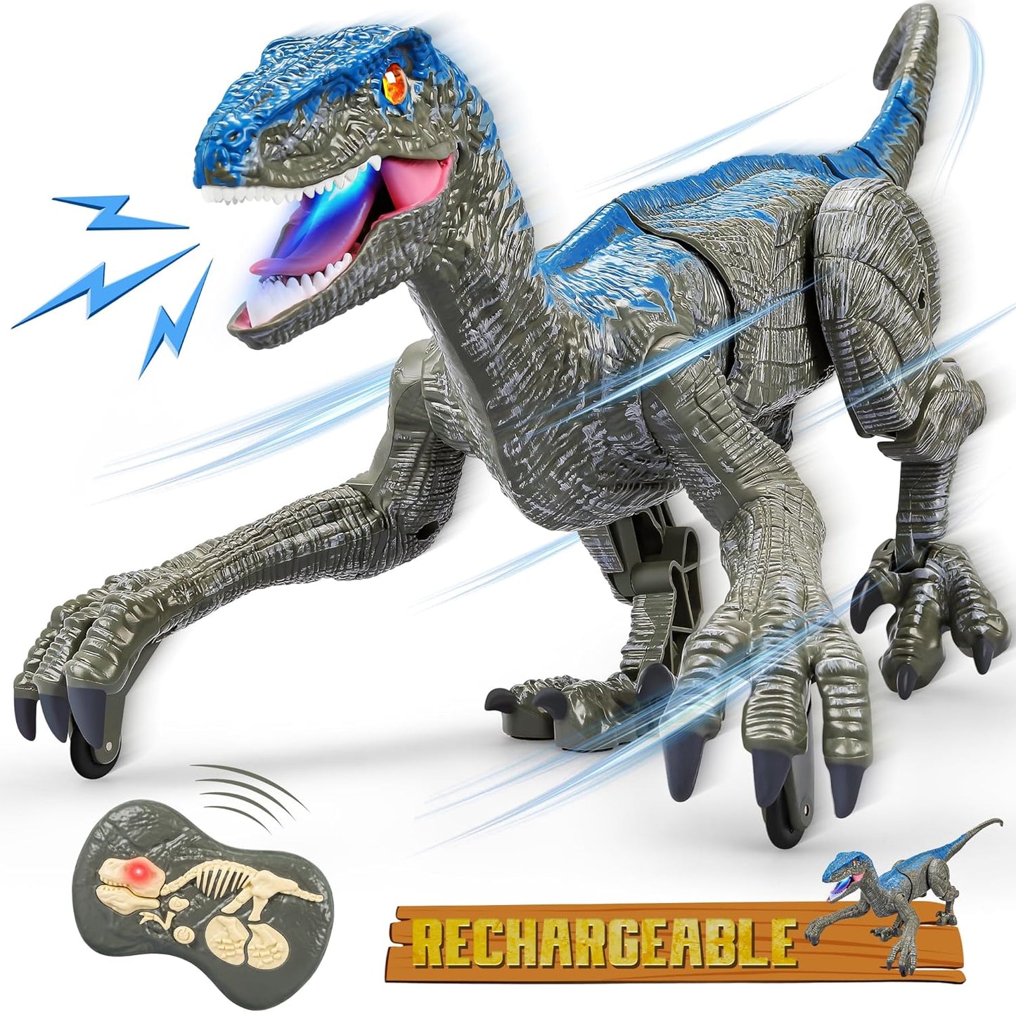 Fun Interactive Dinosaur Toy with Lights and Sounds