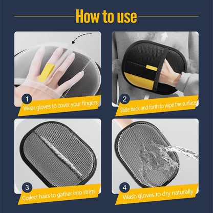 Pet Hair Remover Glove for Dogs and Cats