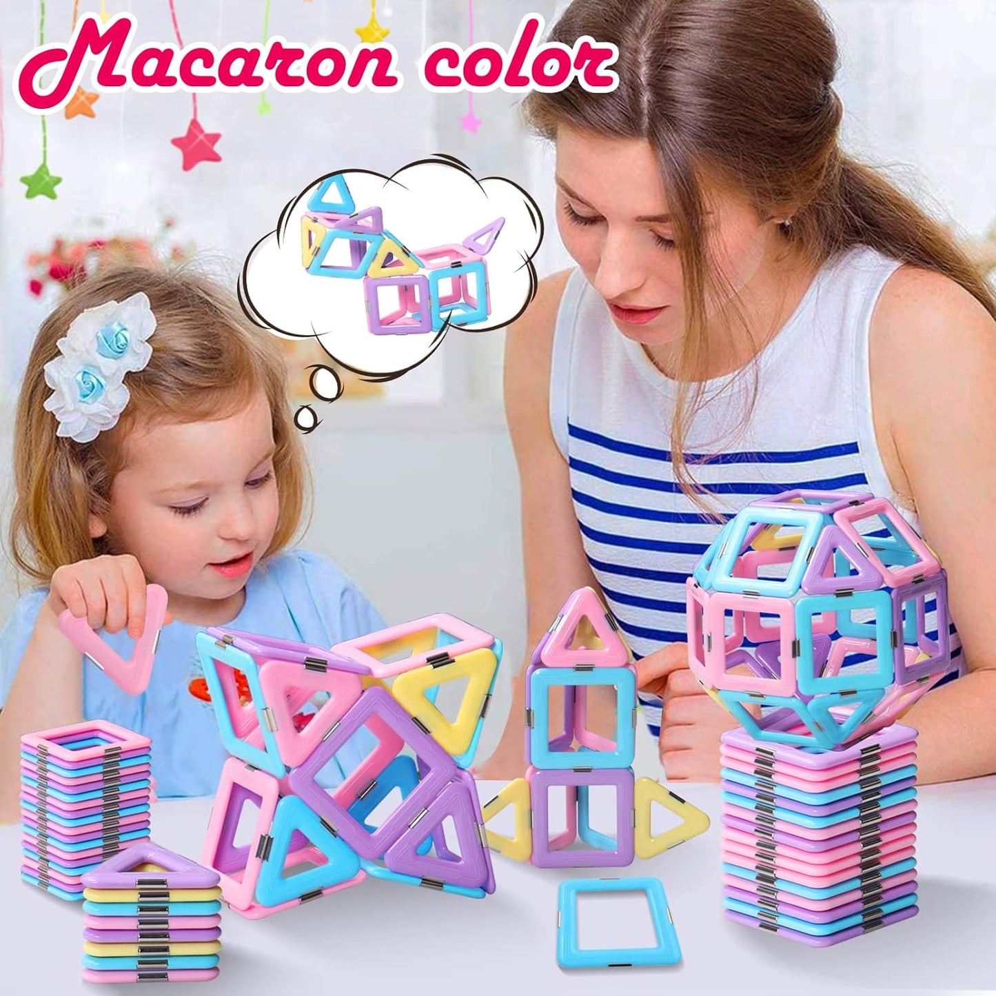 Colorful Magnetic Building Blocks Toy Set