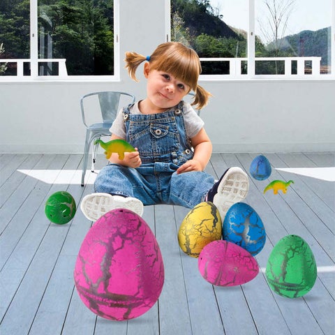 Colorful Dinosaur Hatching Eggs Toy Set (60pc)