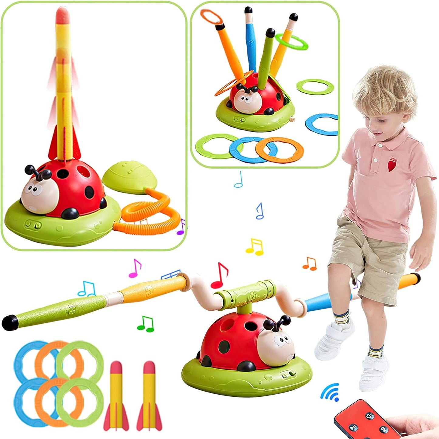 Fun Ring Toss and Space Toy Set - Fesara