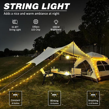 Waterproof Outdoor LED Fairy String Lights