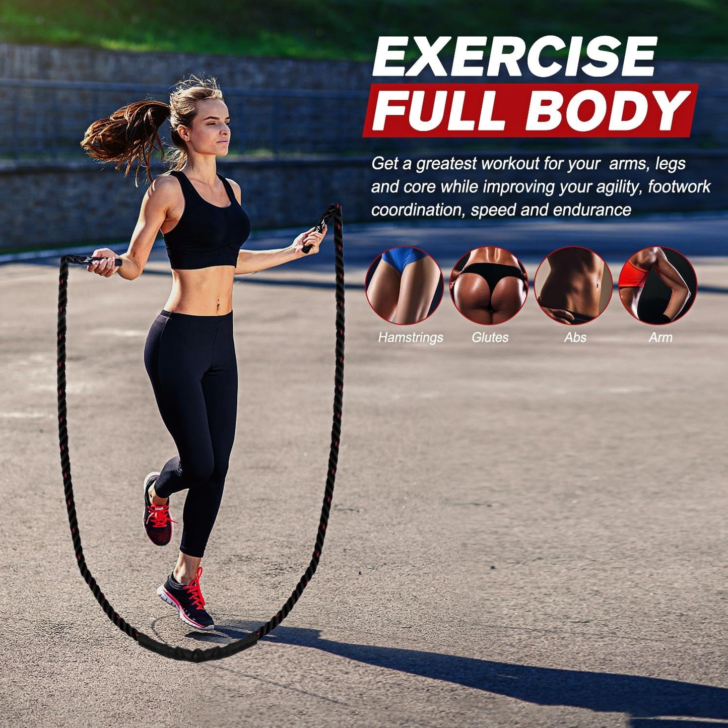 High Intensity Adjustable Jump Rope