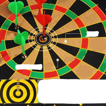 Kids Friendly Double Sided Magnetic Dartboard Set