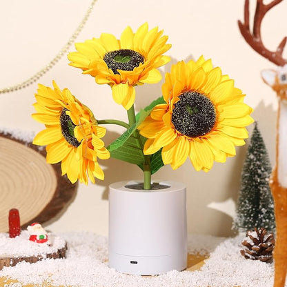 Bright Floral Desk Table Lamp