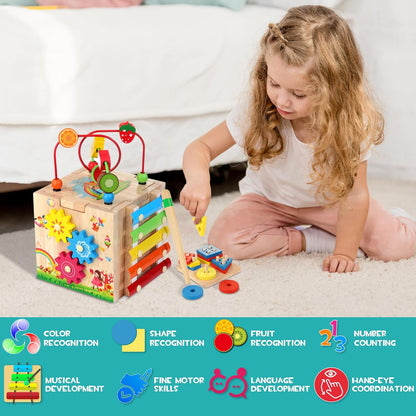 Colorful 8-in-1 Baby Play Cube