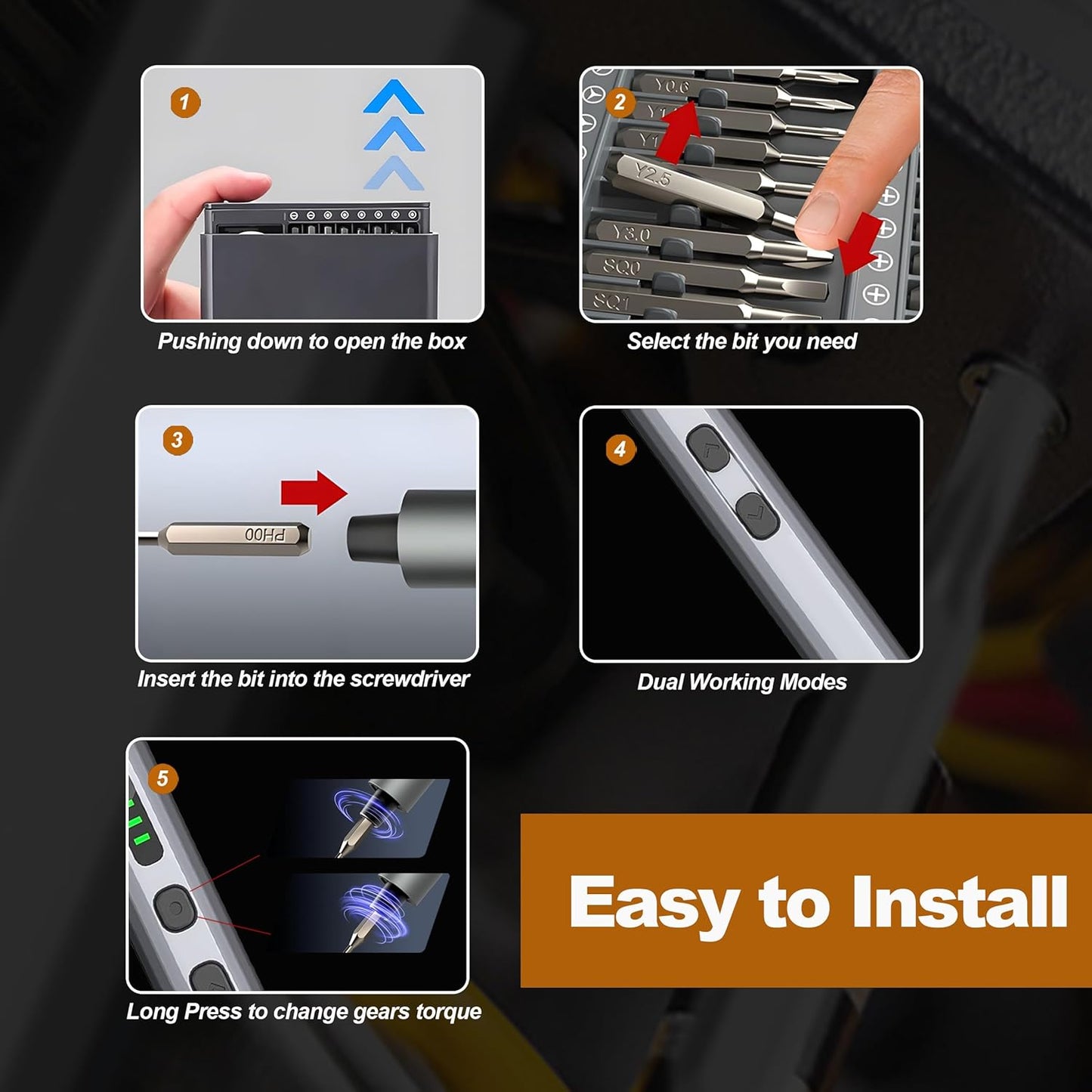 Compact 68-in-1 Cordless Precision Tool Kit