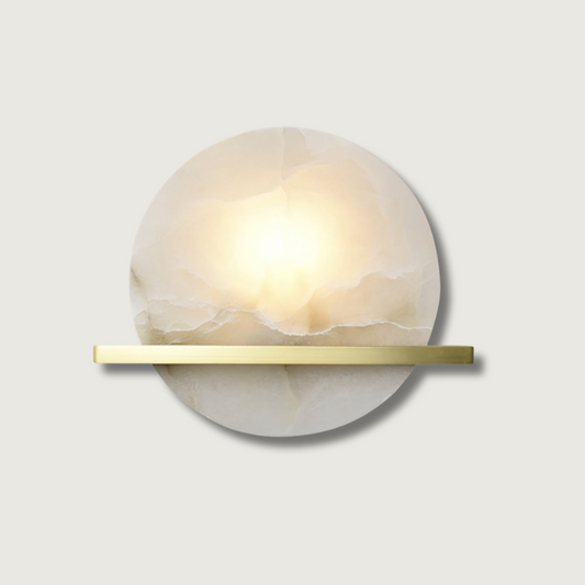 Elegant Marble Wall Light for Traditional Decor - Fesara