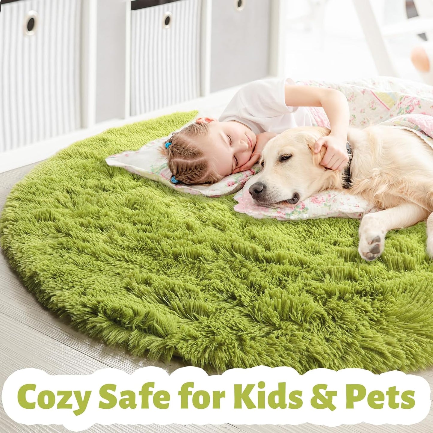 Cozy Plush Area Rug for Bed & Living Room Comfort