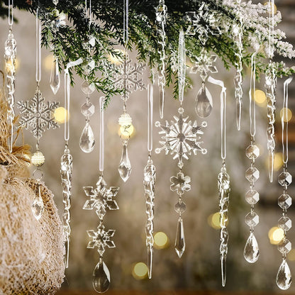 Sparkling Glass Holiday Ornament Set - Fesara