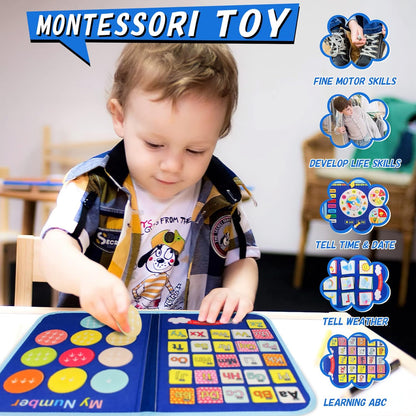 Fun Learning Book for Kids - Interactive Toddler Activity Book