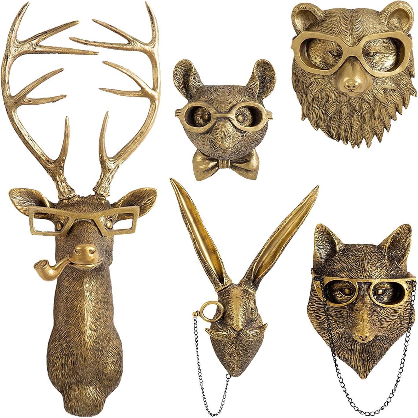 Wildlife Animal Head Wall Art Decor