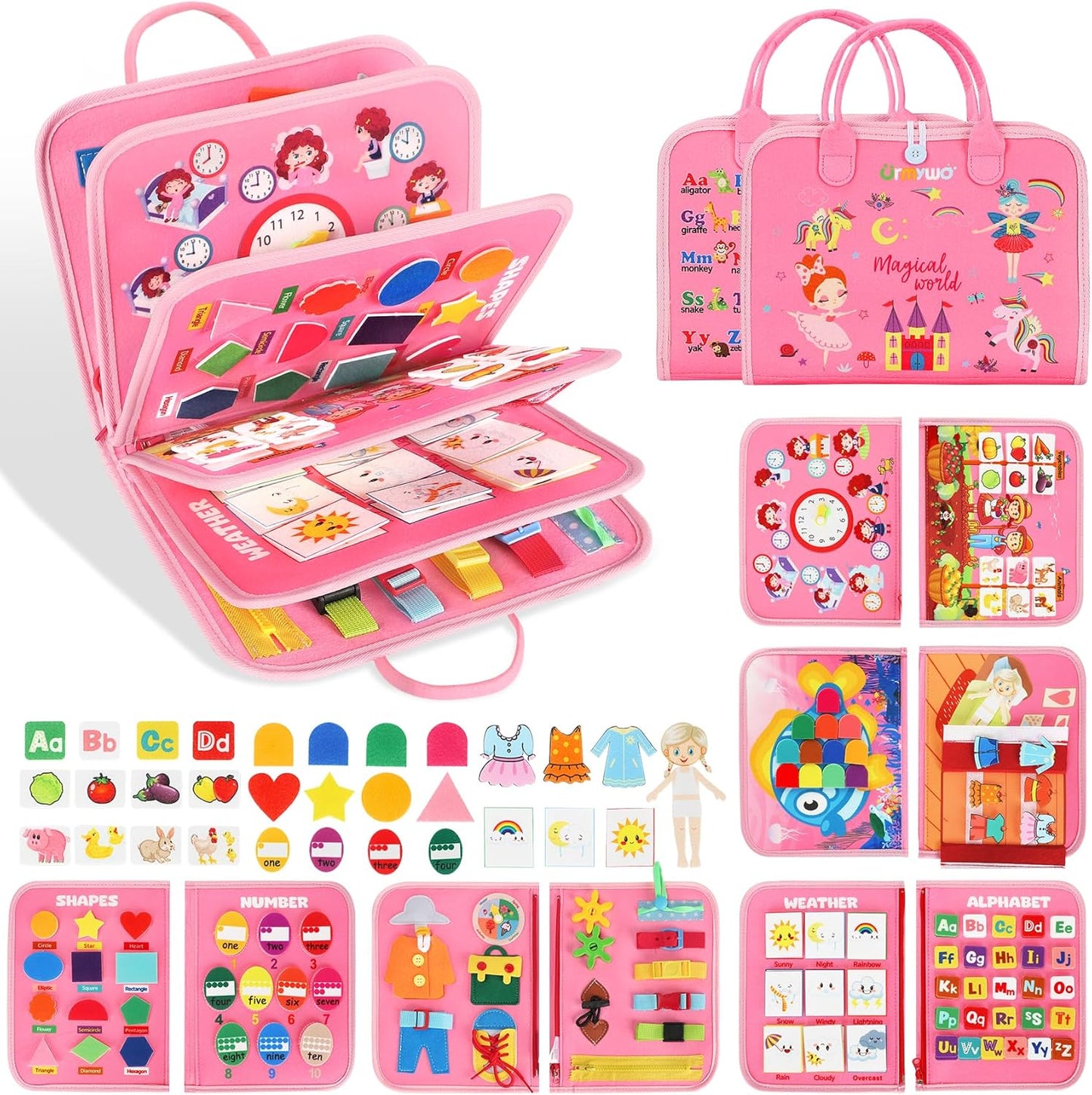 Educational Activity Board for Toddlers and Kids