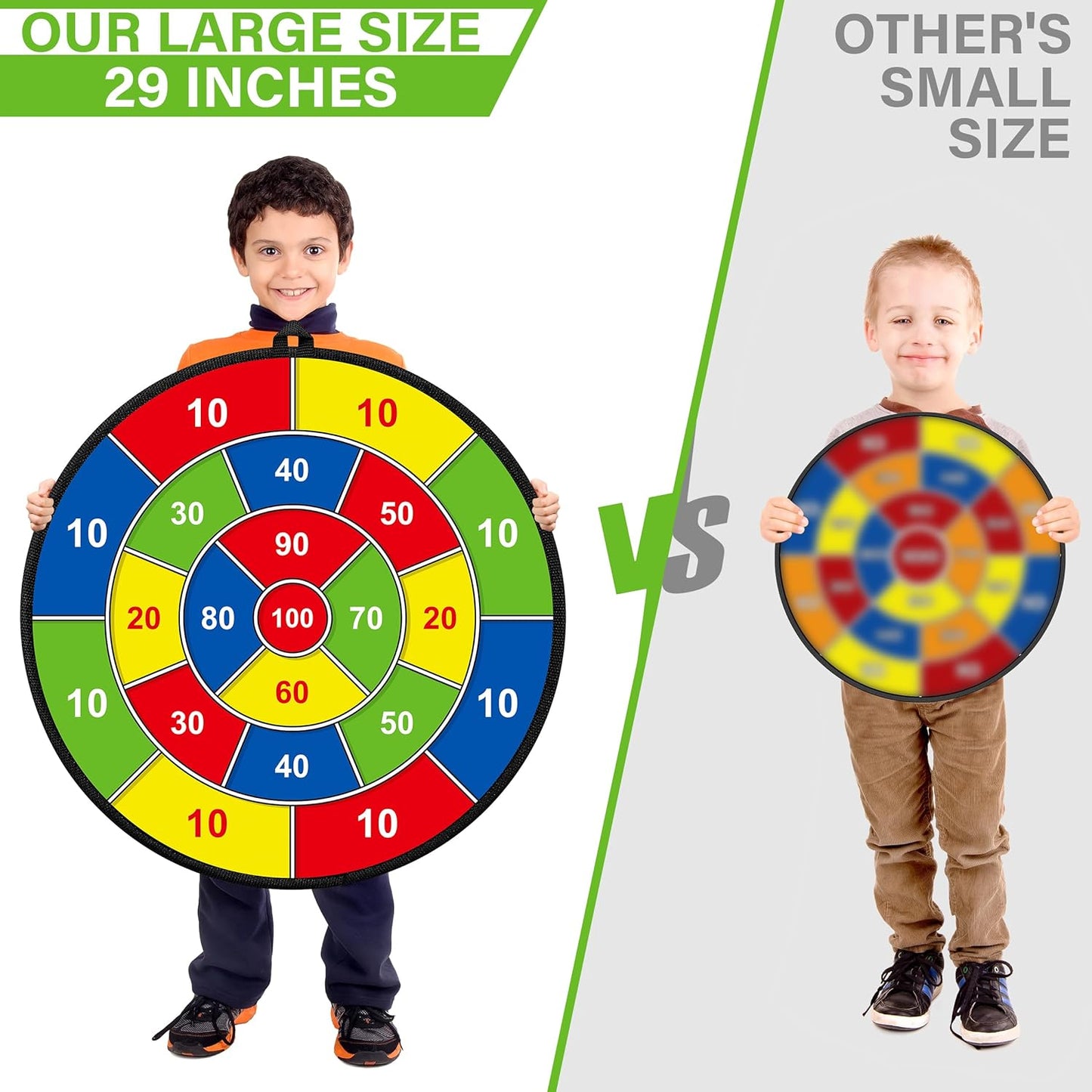 Colorful Kids Dartboard Play Set