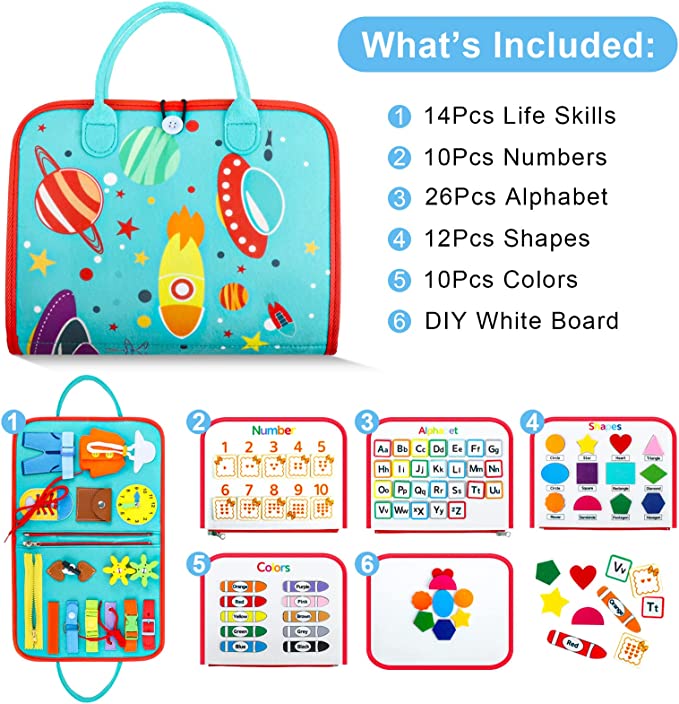 Interactive Kids Learning Board - Educational Toy Set