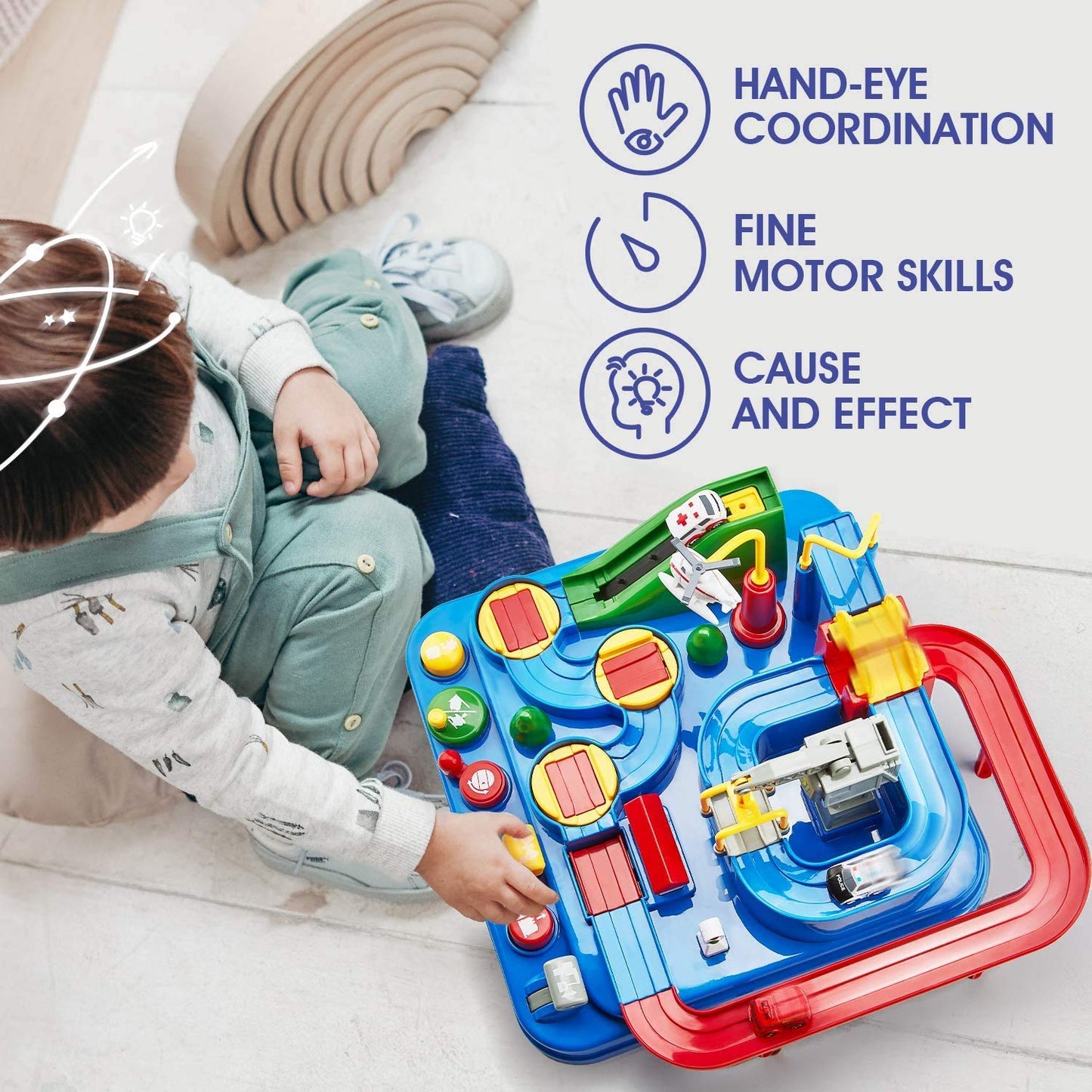 Fun City Traffic Learning Toy for Kids with 8 Games