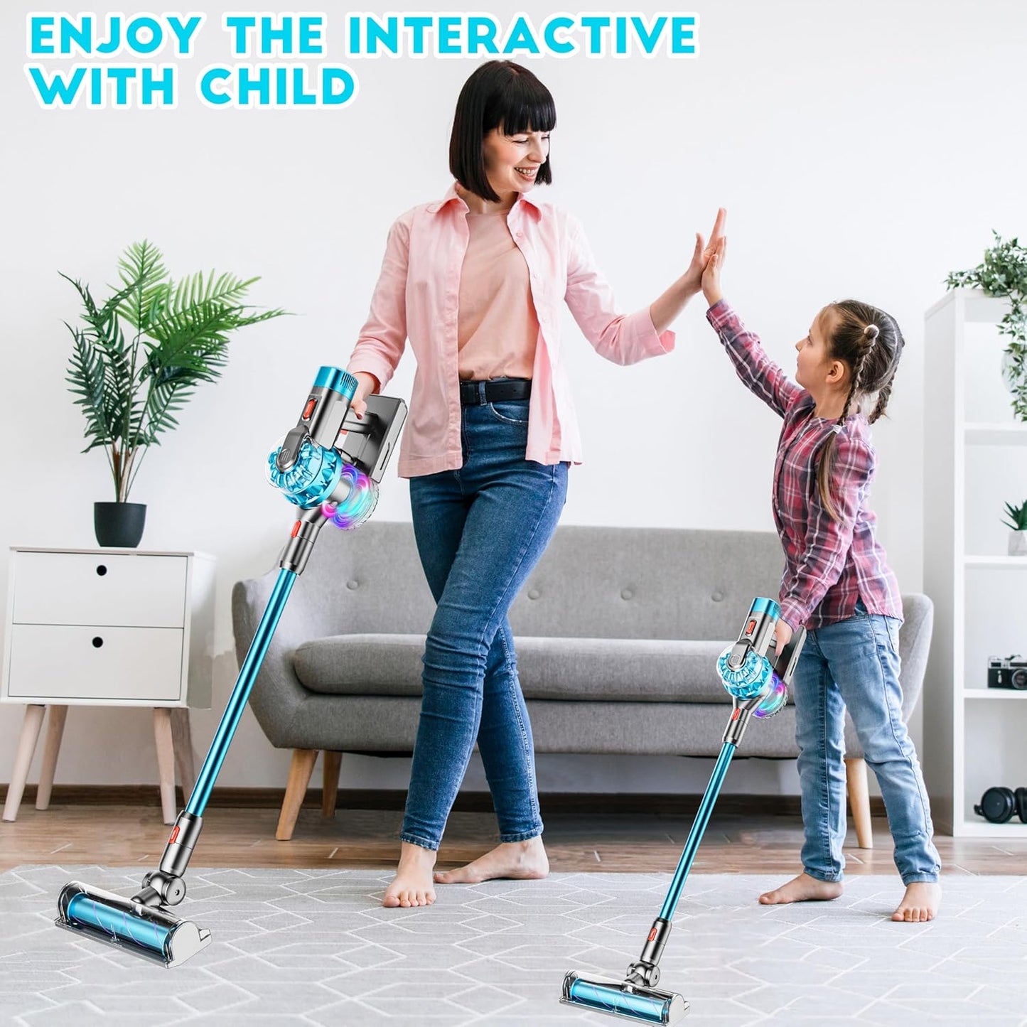 Fun Toy Vacuum Cleaner with Lights and Sounds