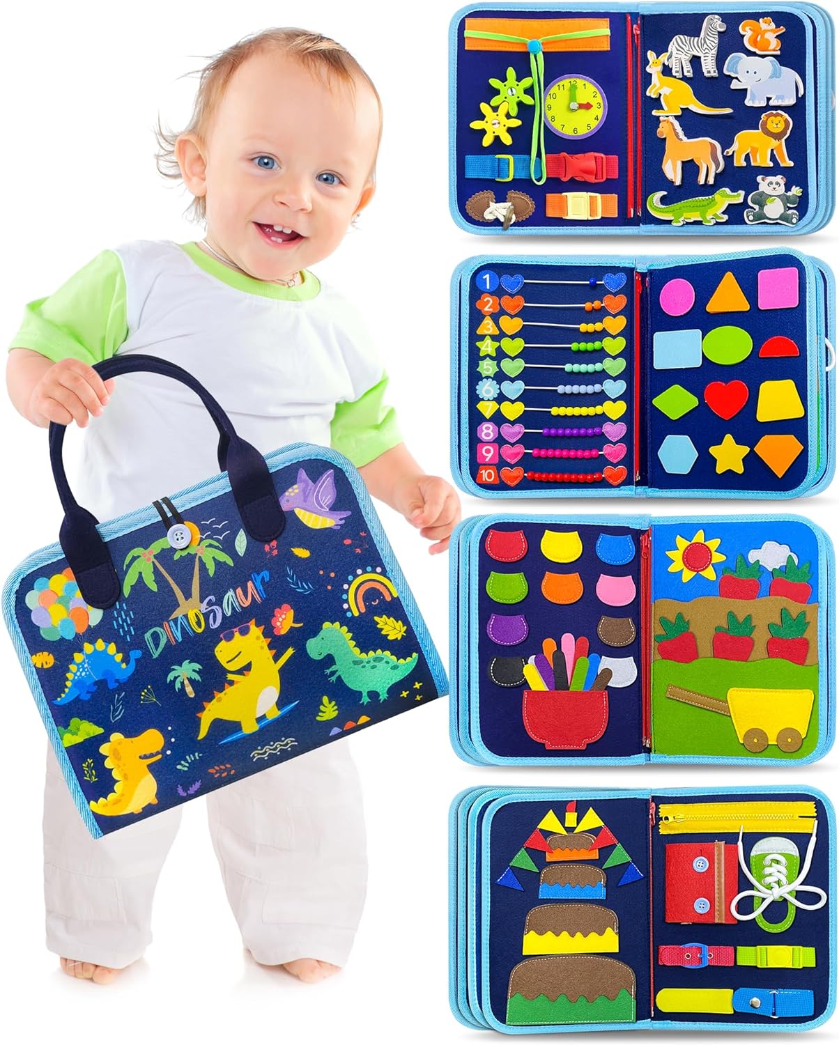 Fesara Educational Felt Board for Kids Learning Fun - Fesara
