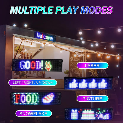 Customizable Colorful LED Car Display