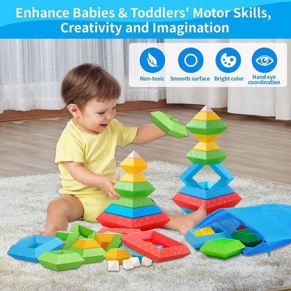 Educational Wooden Building Blocks for Kids