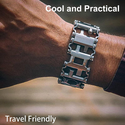 Practical 29-in-1 Metal Survival Tool Watch Band