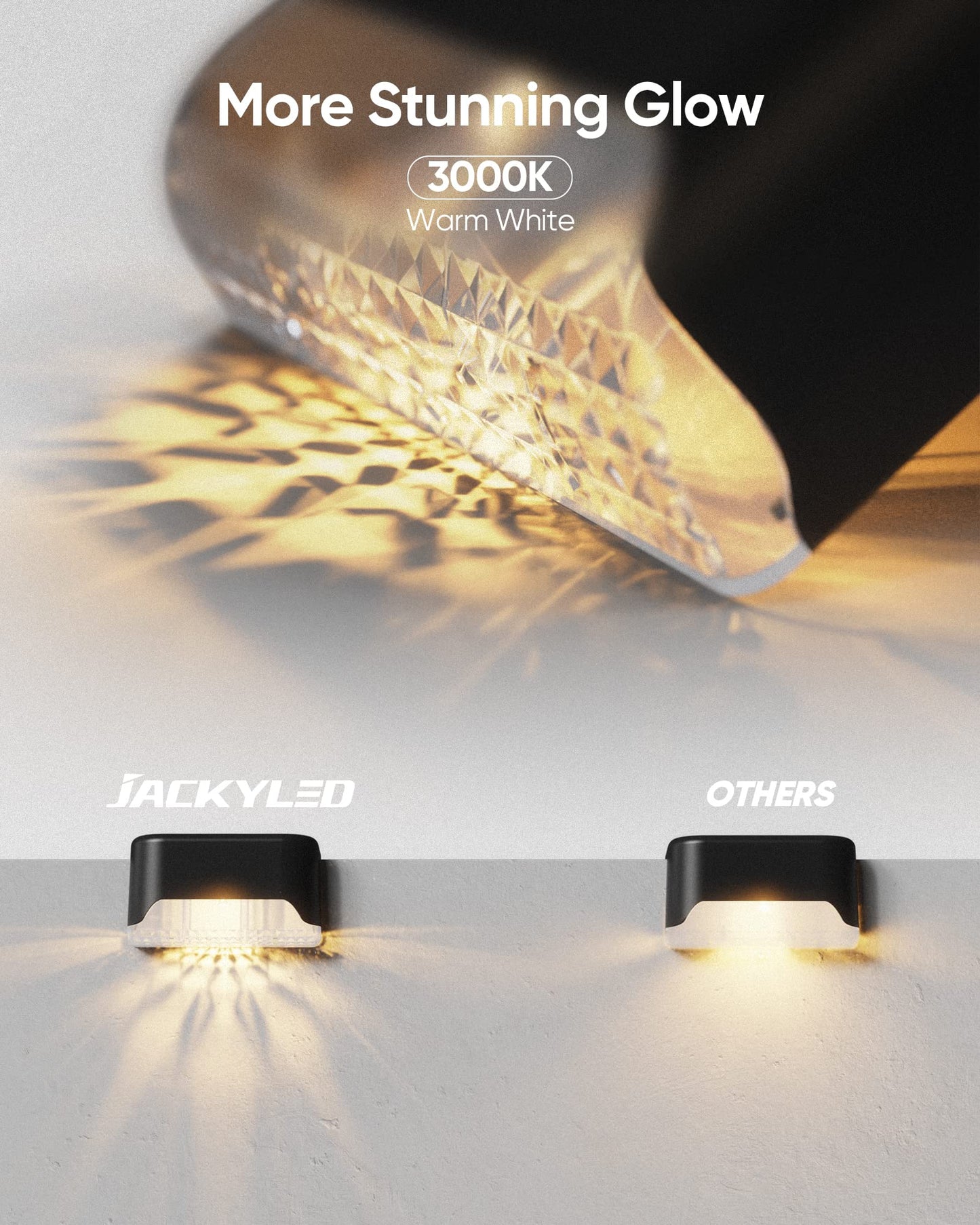 Outdoor 16 Pack Solar Powered LED Deck Lights