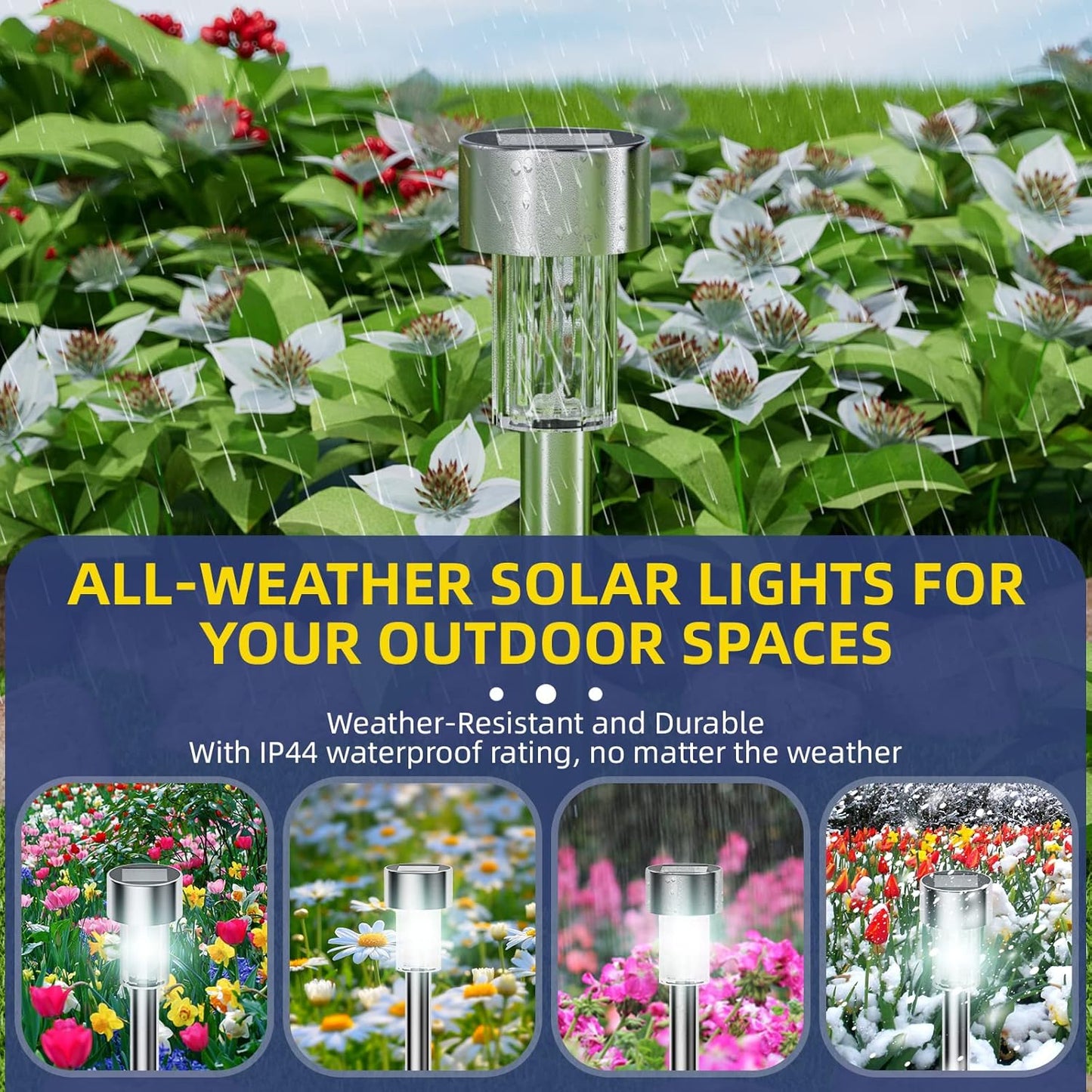 Bright Solar Powered Yard Lights