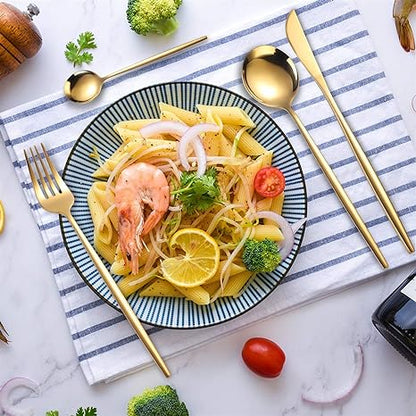 Elegant 24-Piece Silverware Set for Fine Dining