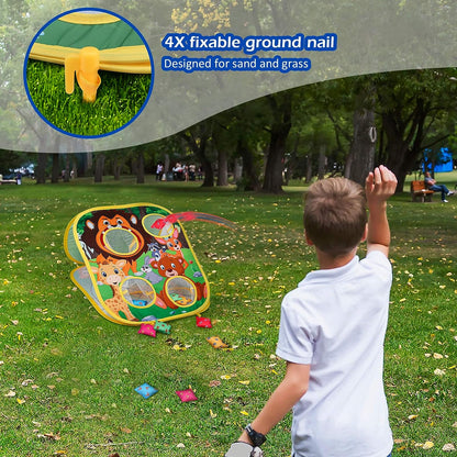 Fun Outdoor Animal Bean Bag Toss Game