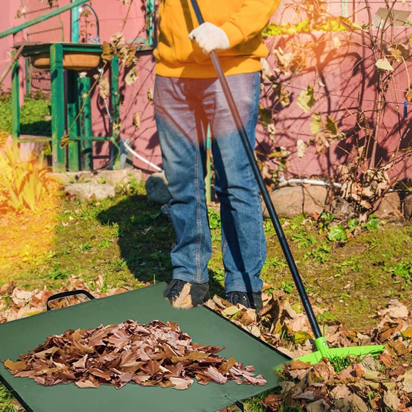Collapsible Yard Trash Bag - Heavy Duty Leaf Container