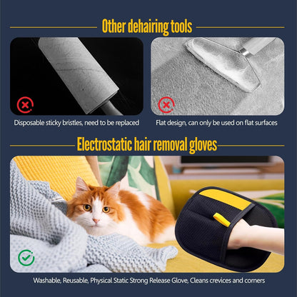 Pet Hair Remover Glove for Dogs and Cats