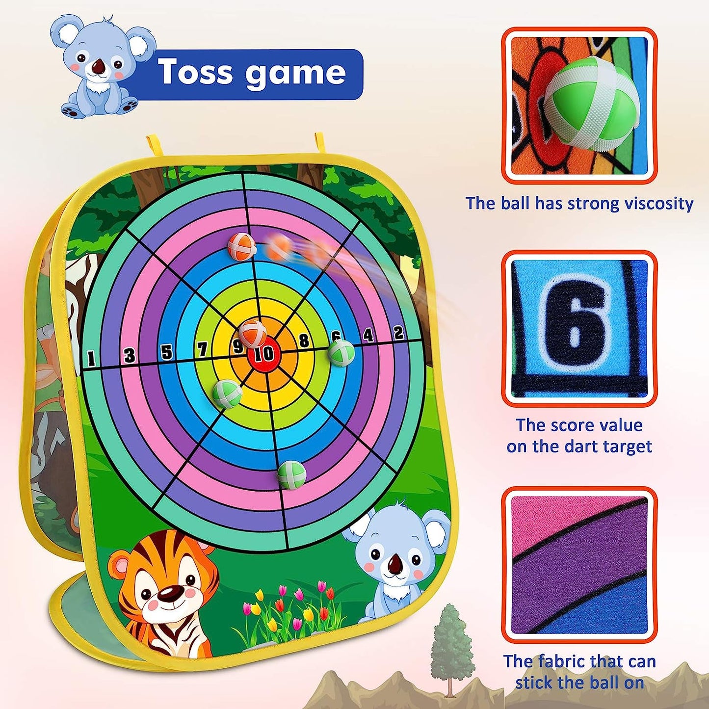 Fun Outdoor Animal Bean Bag Toss Game
