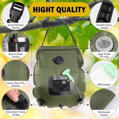 Portable Solar Heated Shower Bag