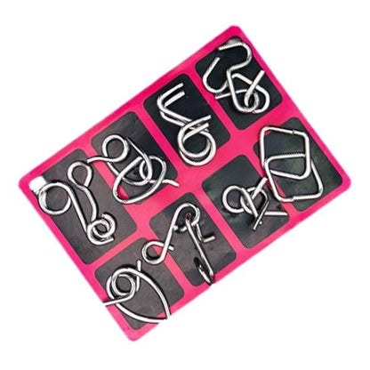 Challenging Metal Puzzle Brain Teaser Ring Toy