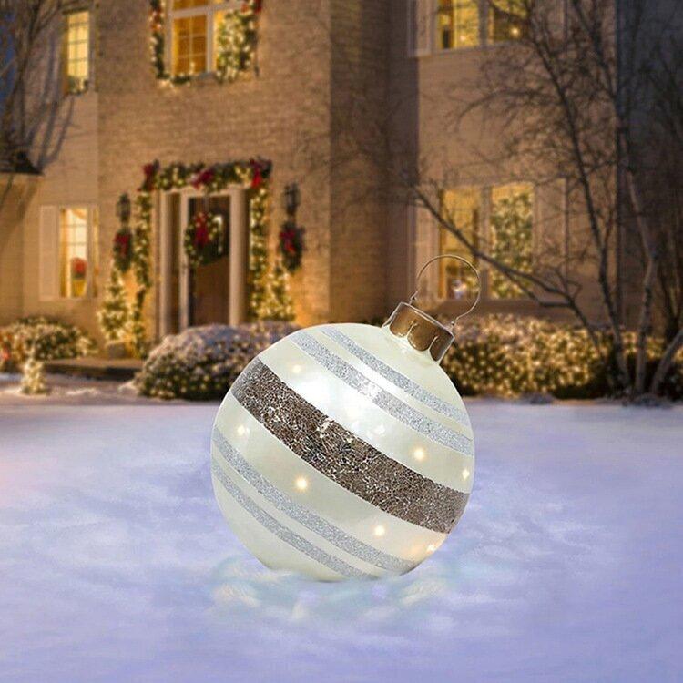 Festive Outdoor Christmas Inflatable Ball Decoration