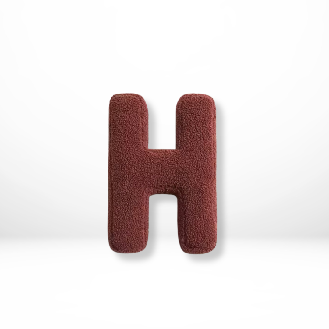 Soft Velvet Letter Pillow With Alphabet A-Z