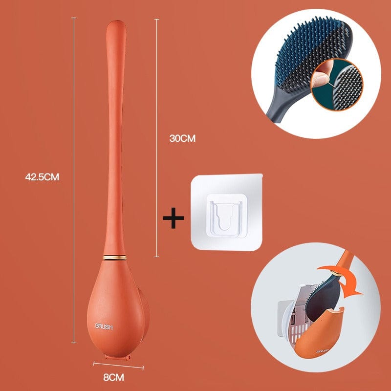 Soft Bristle Toilet Brush with Ergonomic Handle