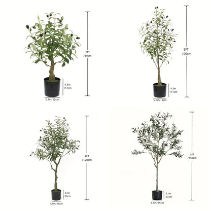 Realistic Artificial Olive Tree Decor