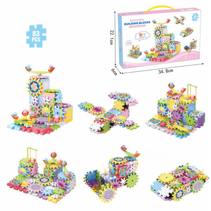 Creative Spinning Wooden Building Blocks Set