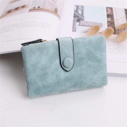 Compact Ladies Leather Fold Wallet