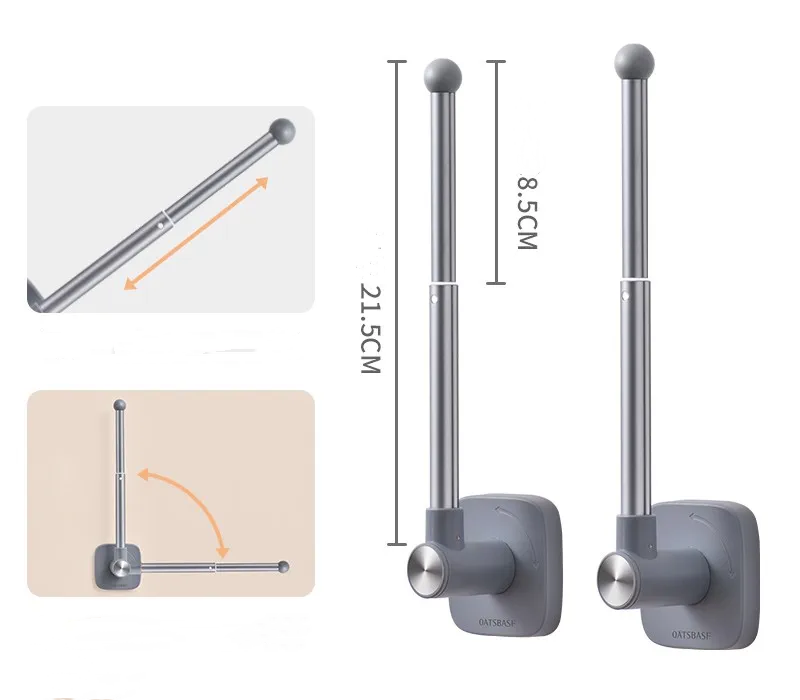 Easy Install Curtain Hanging Storage Hooks