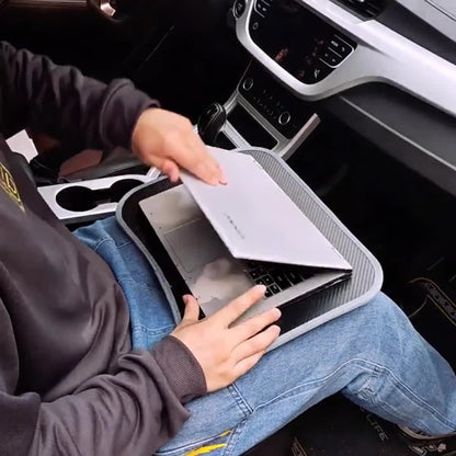 Compact Laptop Table with Cushioned Base