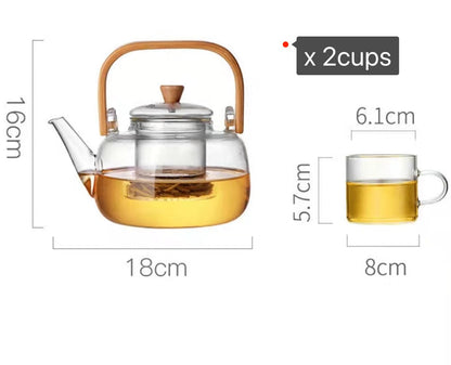 Traditional Asian Ceramic Tea Pot - Fesara
