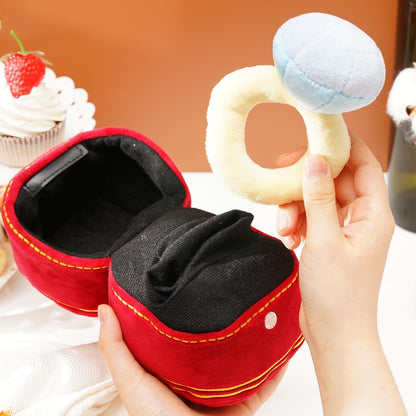 Sweetheart Jewelry Velvet Ring Pillow Box