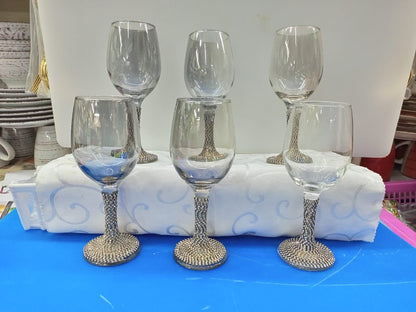 Elegant Wine Glass Set 6 Piece