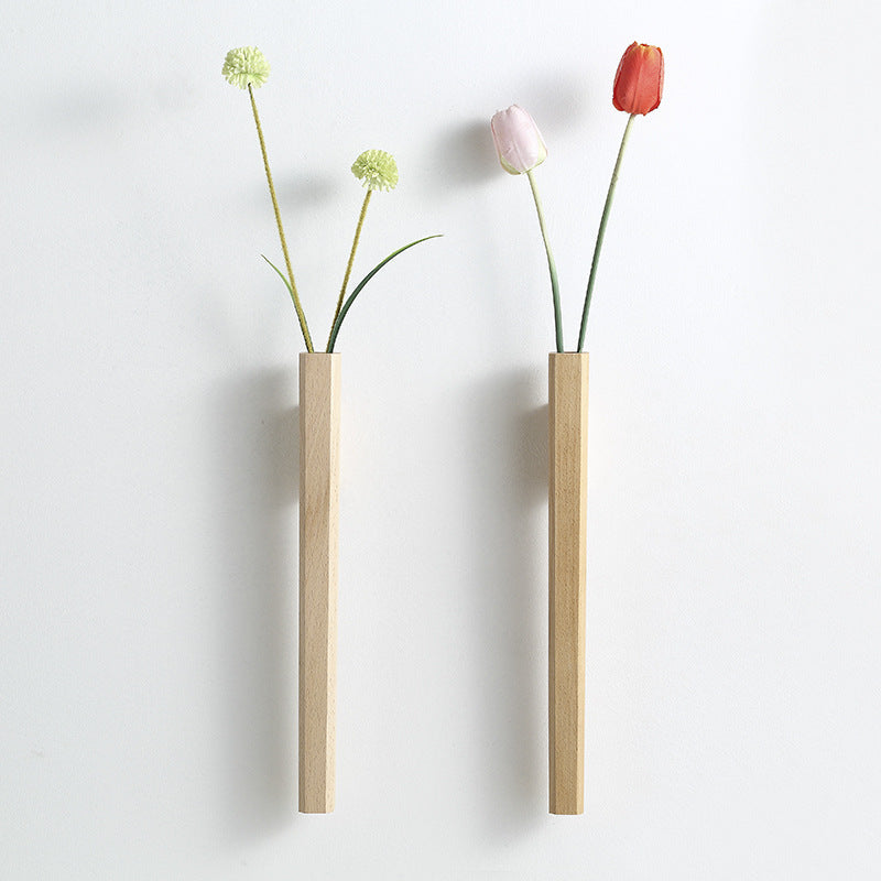 Simple Floating Glass Wall Vase Set