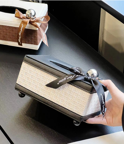 Luxury Leather Tissue Box Holder