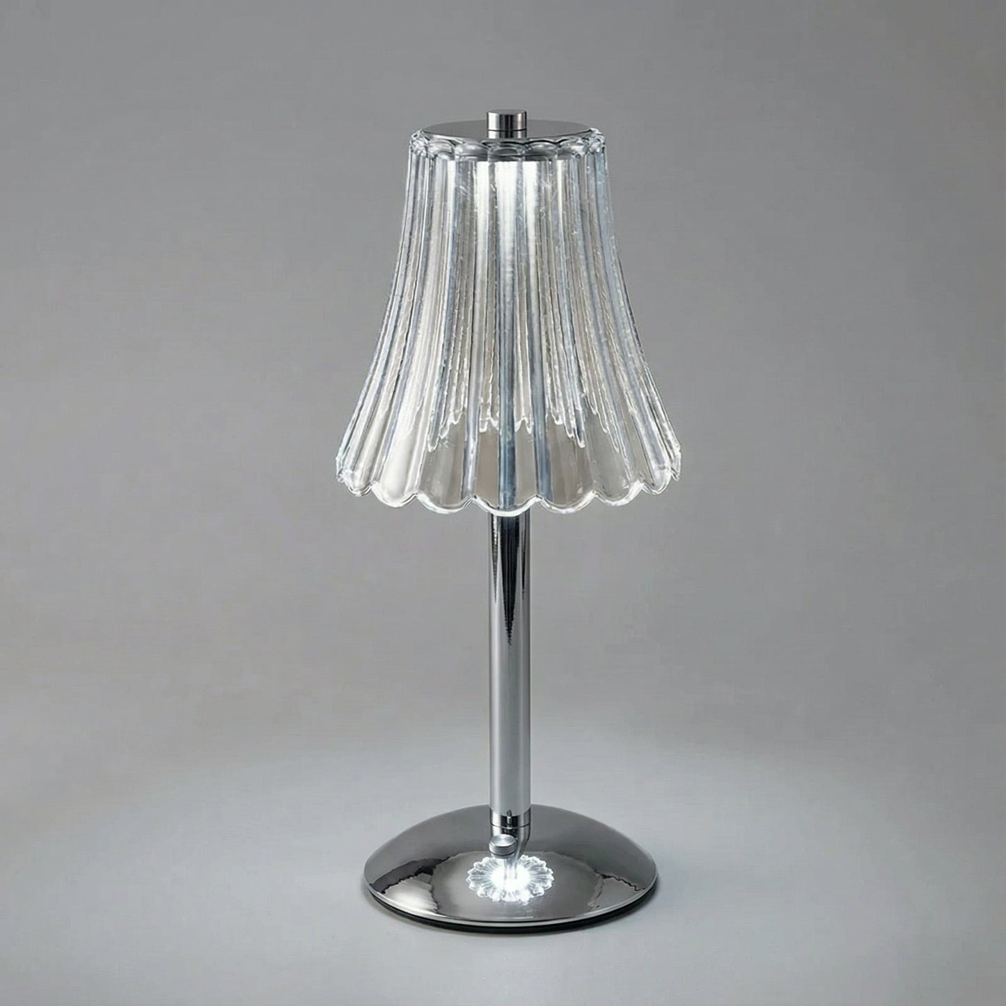 Luxury Glass Desk Lamp with Sensor and Rechargeable Light