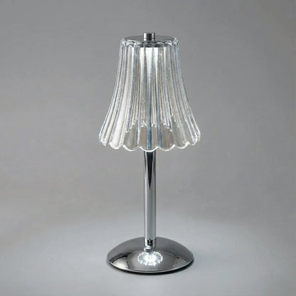Luxury Glass Desk Lamp with Sensor and Rechargeable Light