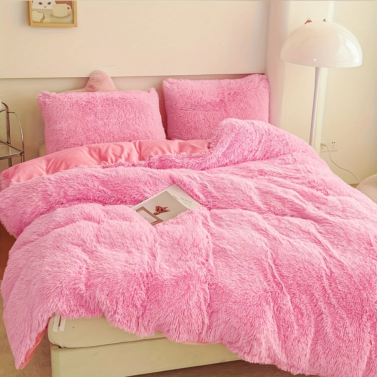 Soft Plush Velvet Duvet Cover Set for Cozy Bedding